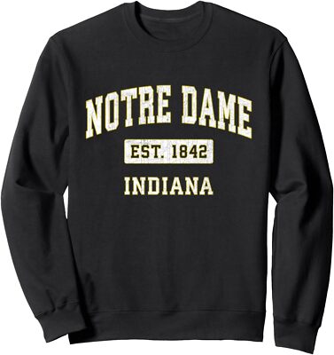 Notre Dame Indiana IN Vintage Edition Est. 1842 Proud Unisex Crewneck Sweatshirt
