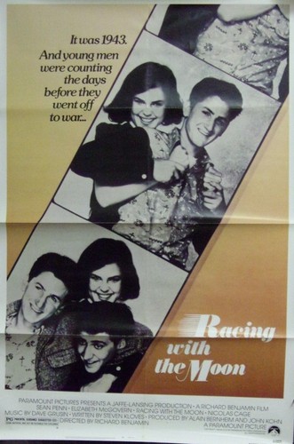 Racing with the Moon Original Single Sided Movie Poster Sean Penn Nicolas Cage  