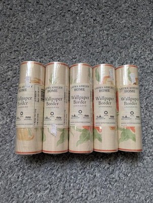 X5 Neu Vintage Laura Ashley Floral Boarder Tapete - Sammlerstücke Kultur Selten