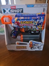 Zuru X-Shot Menace Dart Gun - Sonic The Hedgehog Mega Skin w/ 8 Rounds  NEW