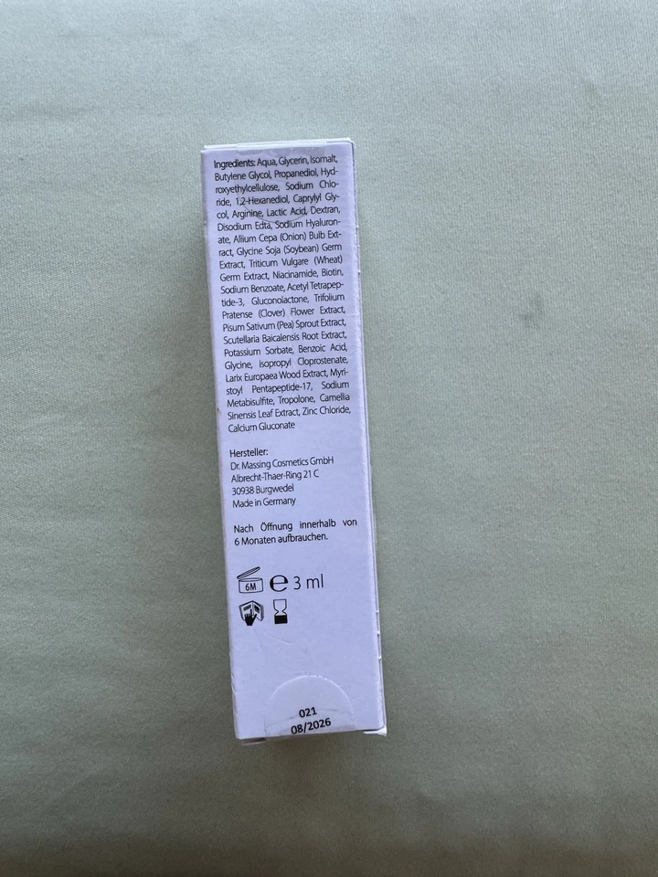 Dr. Massing Wimpernserum neu original lange Wimpern long lashes alte Rezeptur  - Bild 3 von 4