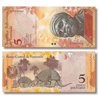 Uncirculated 2013 Venezuela 5 Bolivares Banknote P 89 X 1 PC 🇻🇪 🌍 🌎