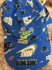 Nike Toddler Printed Curved Brim Hat Blue Adjustable