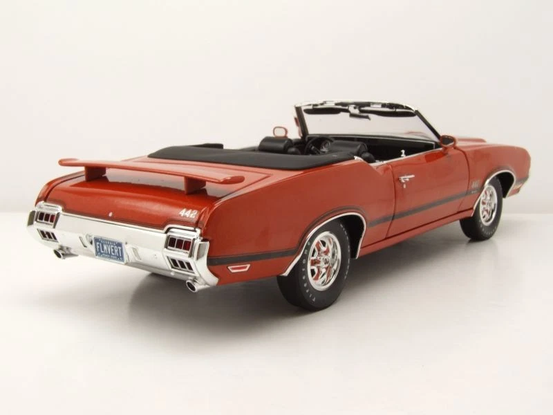 Oldsmobile 442 W-30 Convertible 1972 Arancione Modellino Auto 1:18 Acme - Immagine 2 di 4