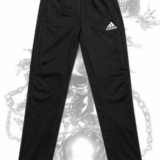 Adidas black kids track pants