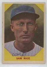 1960 Fleer Baseball Greats Sam Rice #34 HOF v9t