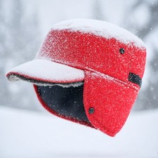 Warm Faux Fur Lined Winter Hat with Ear Flaps Thermal Baseball Cap for Men Women