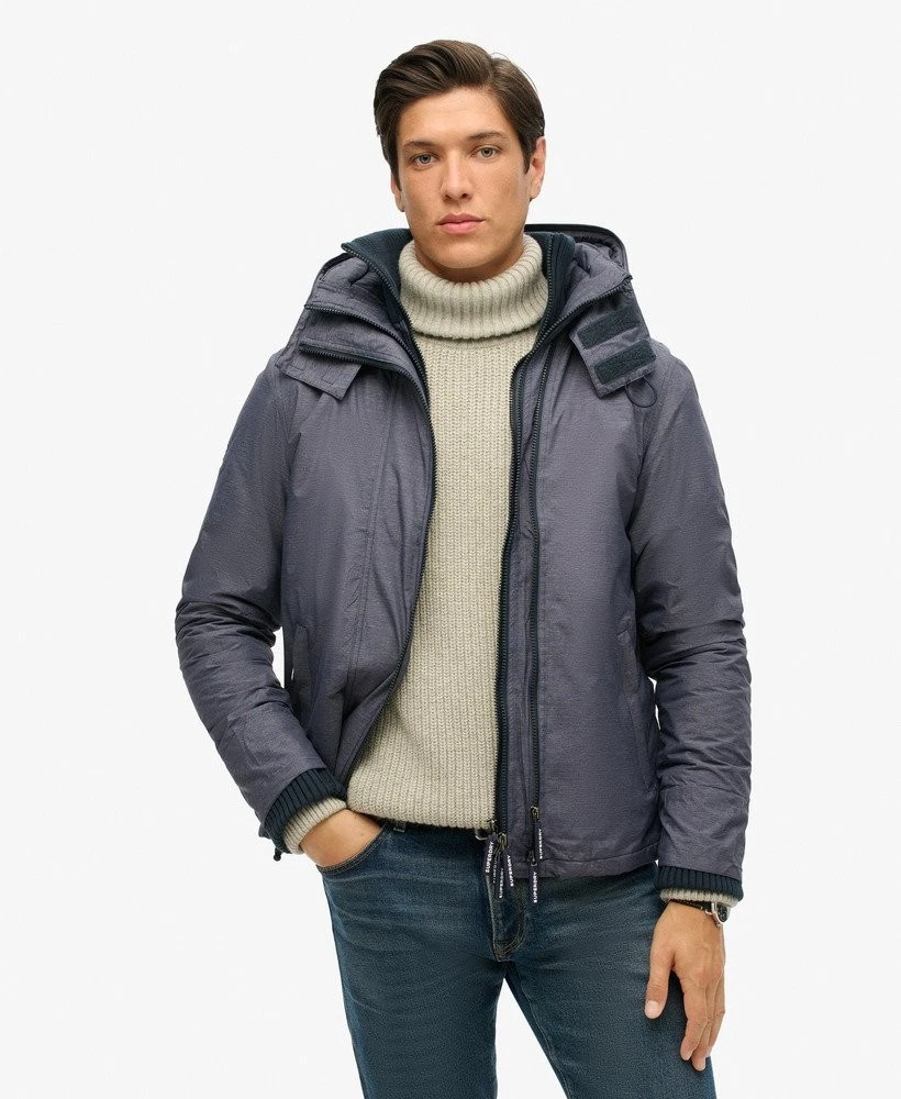 Superdry Jacket Coat Hooded Arctic SD Windcheater Jacket Zip Pockets Blue Marl
Opens in a new window