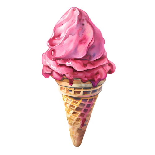 Ice Cream Self Adhesive Vinyl Sticker