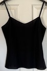 Womens DKNY Black Vest Top Size S. Ref00273