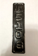 1915 ?? Kansas Motorcycle Plate