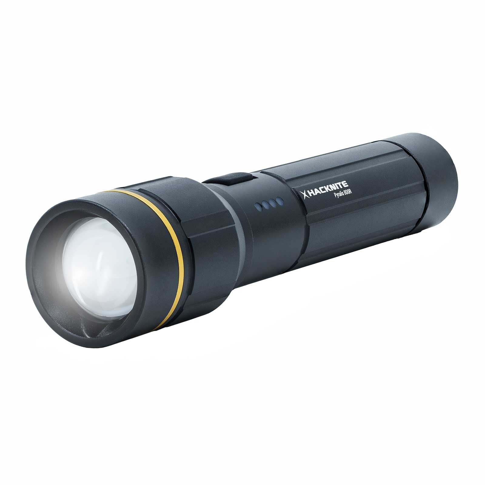Lampe de poche LED rechargeable PYRALIS 800R HACKNITE torche puissante USB