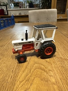 Corgi Toys David Brown 1412 Farm Tractor White Orange 1970s