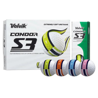Volvik Condor S3 Tour Soft 360 Golfbälle