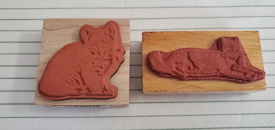 SELLOS DE GOMA TABBY CAT & PSX E-712 CAT NUEVOS Foto 2 de 4