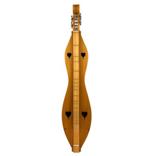 Dulcimer 4 String Hourglass  Hearts Oak Body Spruce Top Hand Made Russ Green 99