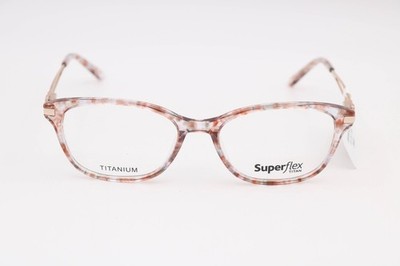 Superflex Sf-1154T S402 Pink Cat Eye Eyeglasses Frames 51-16-135