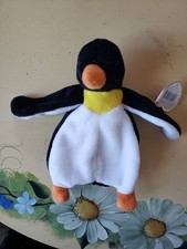 TY RETIRED BEANIE BABY WADDLE THE PENGUIN PVC PELLETS 12-19-95 