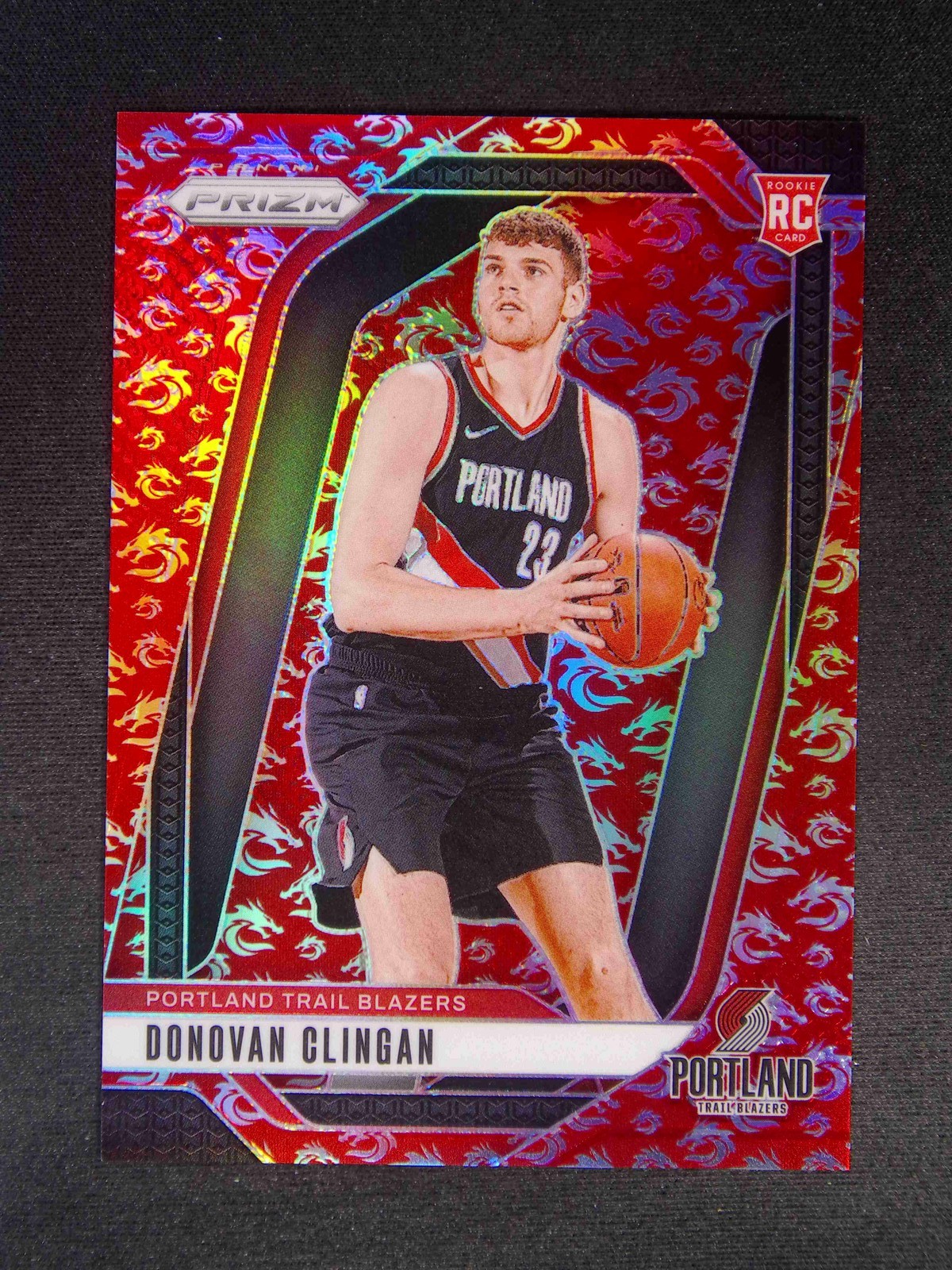 2024-25 Panini Prizm Donovan Clingan #221 RC Rookie Dragon Year /88