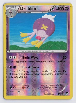 Drifblim - STS #47/114 XY - Steam Siege Reverse Holofoil MP
