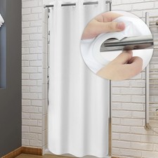 River Dream No Hook Stall Shower Curtain or Liner 36" Wide - Soft Microfiber Sma