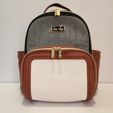 Itzy Ritzy Mini Plus Coffee And Cream Diaper Bag 10 Pockets Compact Size