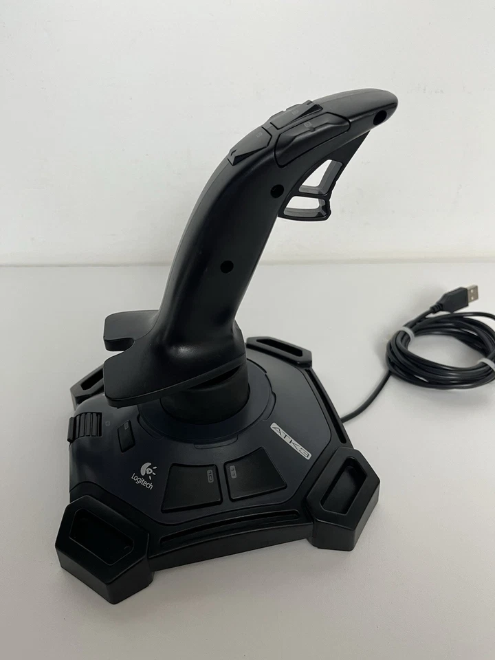 Logitech Attack 3 USB Gaming Joystick Model J-UJ18, Black - TESTED & WORKING - Image 2 of 4