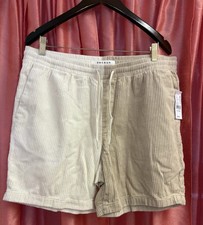 Pacsun - Volley - White  Beige - Shorts Corduroy - Mens Sz L - NWT 100 Cotton