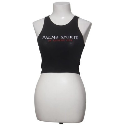On Vacation, Tank­top, Größe: S, Schwarz, Elasthan/Bio-Baumwolle, Print #GHQ