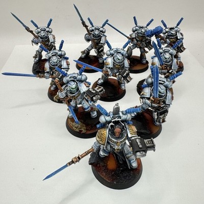 Grey Knights Interceptor Squad Painted x 10 Warhammer 40K Games Workshop QU-18