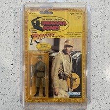 INDIANA JONES KENNER RAIDERS LOST ARK VINTAGE FIGURE SEALED GERMAN UNIFORM 1982