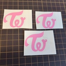 TWICE pink logo cutting Sticker