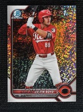 2022 Bowman Draft Chrome Sparkle Refractor Justin Boyd #BDC-13 0vs5