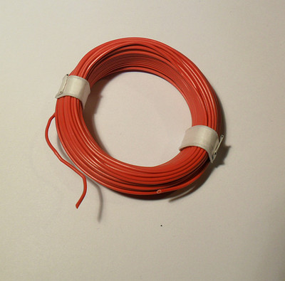 10 m Litze (Kabel) 0,14mm² ROT für märklin, roco, piko, FLM Modellbahn H0 TT N