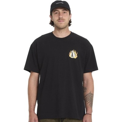 Volcom T-Shirt Double Fantasy Schwarz