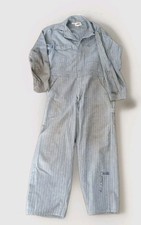 VTG Dickies Herringbone Striped Coveralls Jumpsuit Men's 42 Regular 100 Cotton