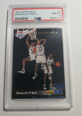 1992 Upper Deck Shaquille O'Neal RC #1 PSA 8 NM-MT ''HOT'' (QTY)