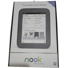 Barnes Noble Nook Simple Touch 2GB, Wi-Fi, 6in eBook Reader - Black