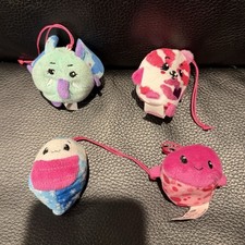 Moose Pikmi Pops Surprise Beanbag Plush lot 4 Assorted Designs 2016 2017