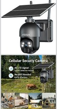 XEGA Cellular PTZ Security Camera Solar Powered 4G LTE Outdoor No WiFi Needed