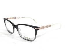 Tura Brilliance Eyeglasses Frames TE271 GRY Gray Gradient w/ Swarovski 53-16-140