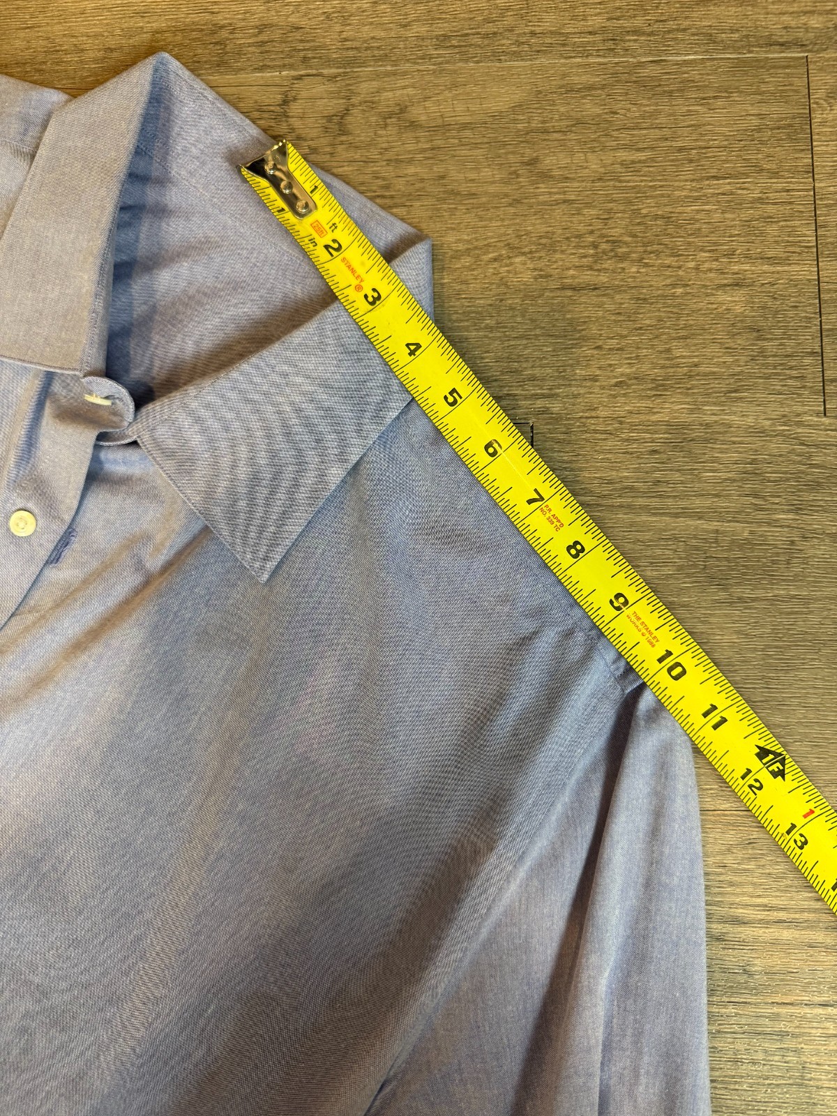 Custom Tailoired Designer Solid Light Blue Cotton… - image 9