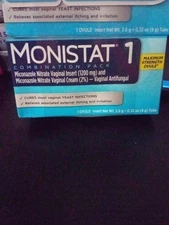 3 MONISTAT 1 Day Vaginal Antifungal Treatment Coimbination Pack