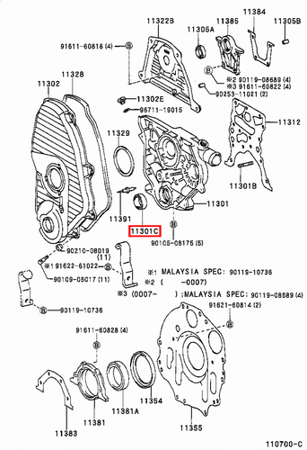 Genuine Hilux LN167 LN166 LN165 LN157 LN155 2L 5L 3L Front Crankshaft Oil Seal - Picture 5 of 20