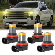 LOW + HIGH Beam For Chevy Silverado 2023 2024 2025 4x LED Headlight Bulbs H9 H11