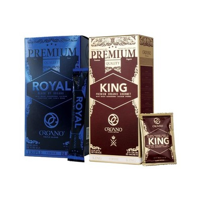 ORGANO s Royal Family, Combo Pack 1 box ROYAL Black Coffee and 1 box King of Cof