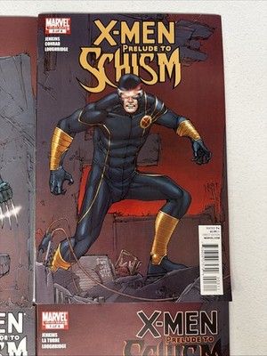 X-Men Prelude To Schism #1 2 3 4 Marvel Comics Lot Run Set VF *X10