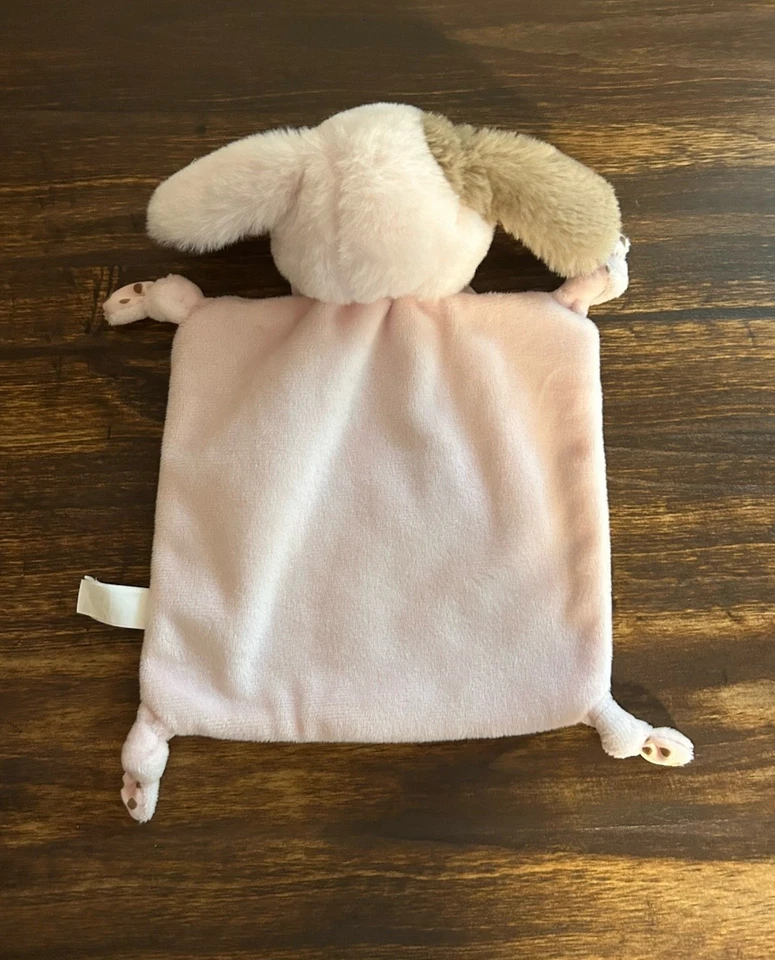 "Manta de seguridad Bearington Baby rosa marrón cachorro perro bebé Lovey 7""" Foto 3 de 4