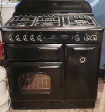 RANGEMASTER CLASSIC 90cm DUAL FUEL COOKER GAS & ELECTRIC OVENS BLACK DELIVERY