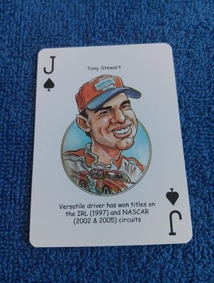 Tony Stewart Card American Racing Hero Decks Playing Cards Nascar Card